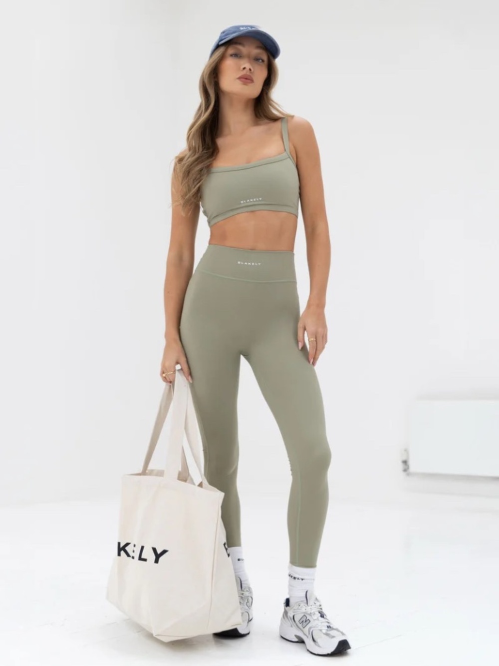 Blakely Clothing Ultimate Active Legging & Sports Bra Set Olive XS